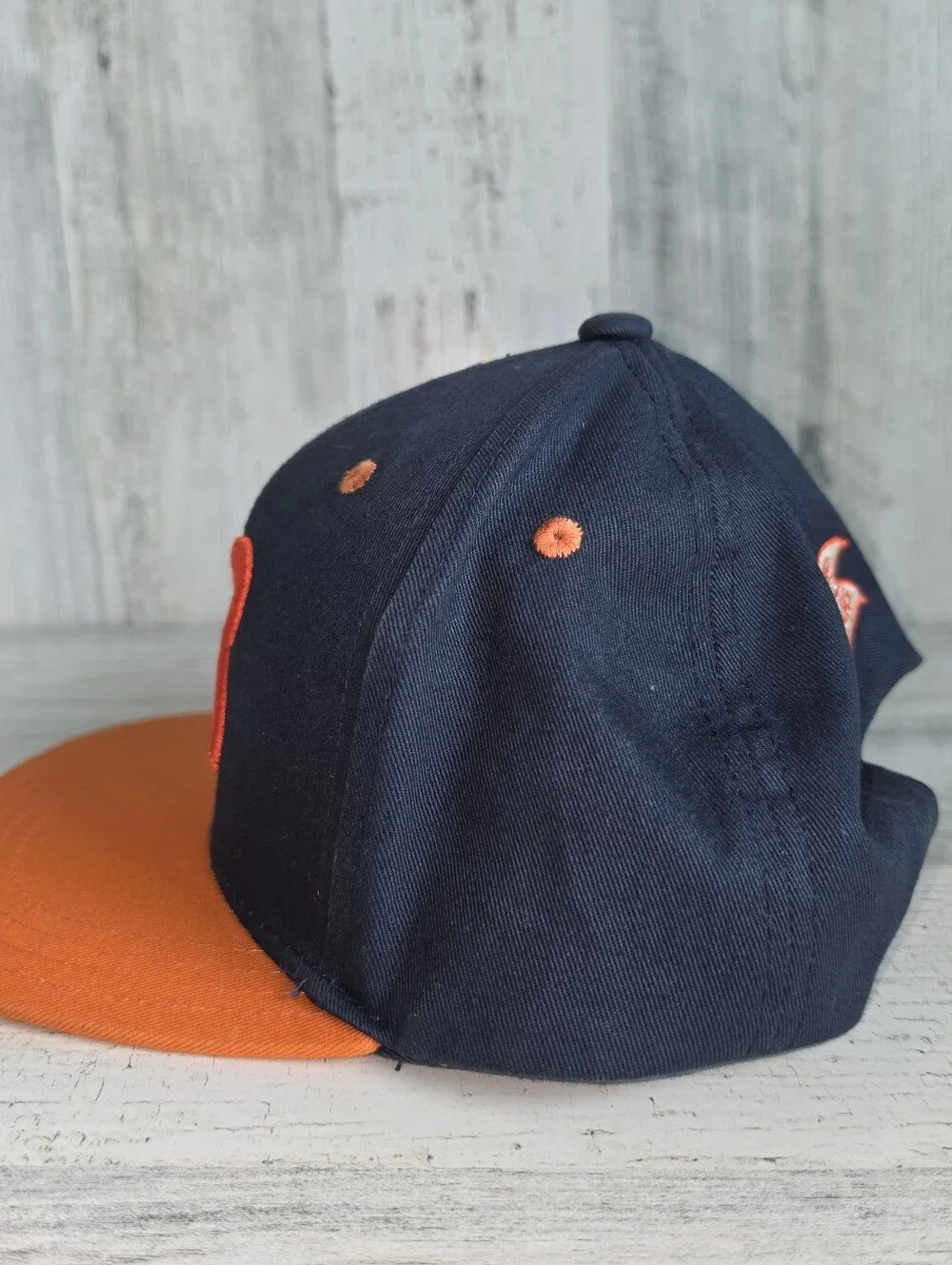 Chicago Bears Kids Snapback Hat NFL Navy Orange Retro B Pennant Football Cap
